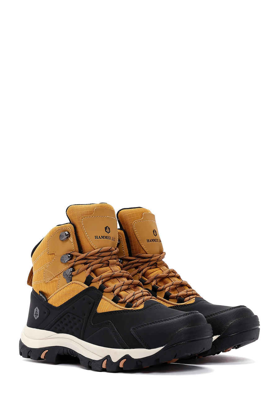 Hammer Jack Men's Black-Yellow Vader Waterproof Outdoor Boots