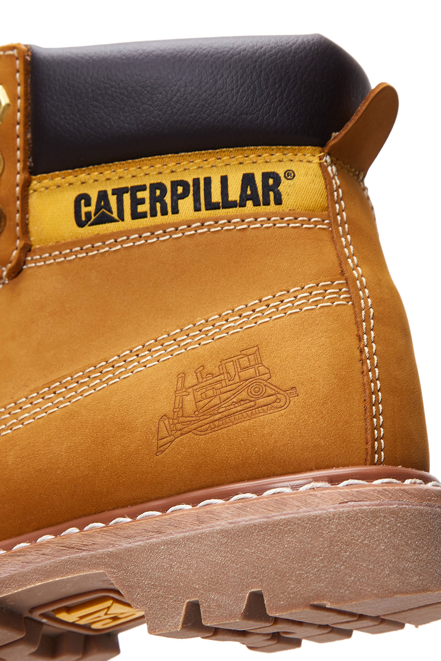 Caterpillar Women's Yellow Nubuck Leather Colorado Boots