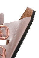 Birkenstock Kadın Bakır Deri Arizona BB Metallic Tokalı Terlik | Derimod