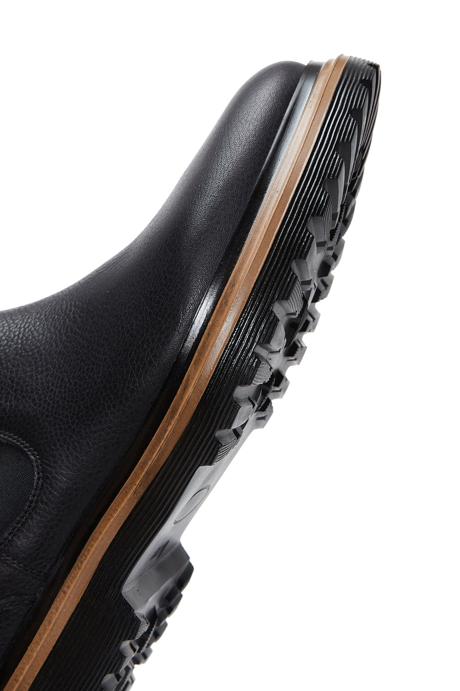 Men's Black Leather Casual Chelsea Boots