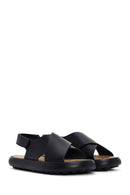Camper Women's Black Pelotas Flota Sandals | Derimod