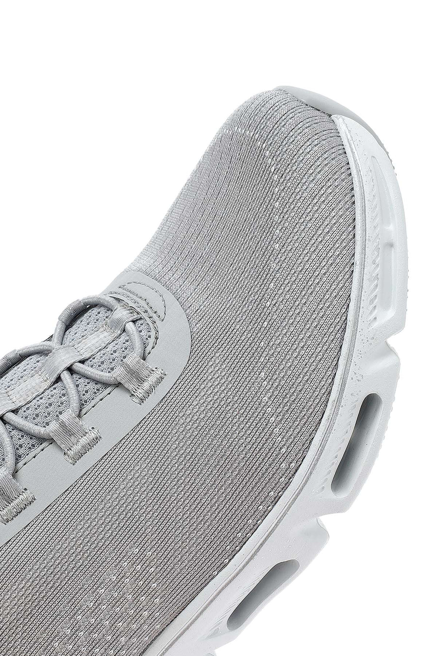 Skechers Kadın Gri Glide Step Gratify Bağcıklı Kumaş Sneaker