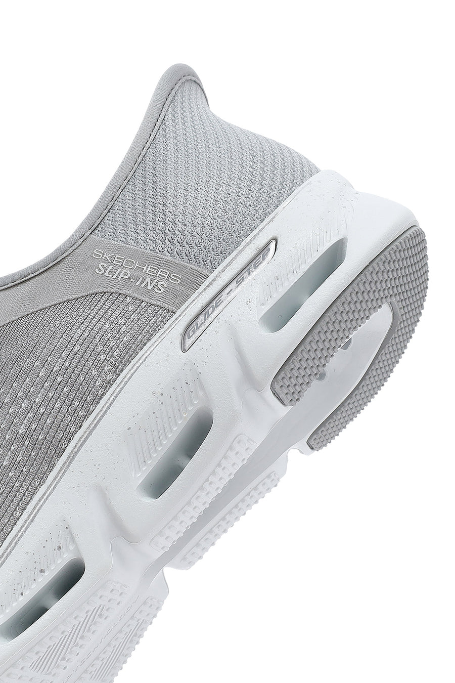 Skechers Kadın Gri Glide Step Gratify Bağcıklı Kumaş Sneaker