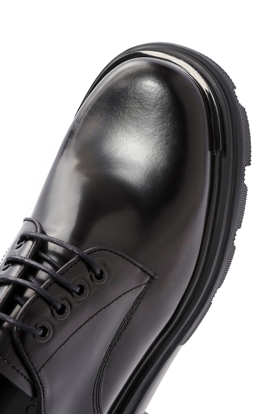 Men's Black Lace-up Leather Casual Shoes