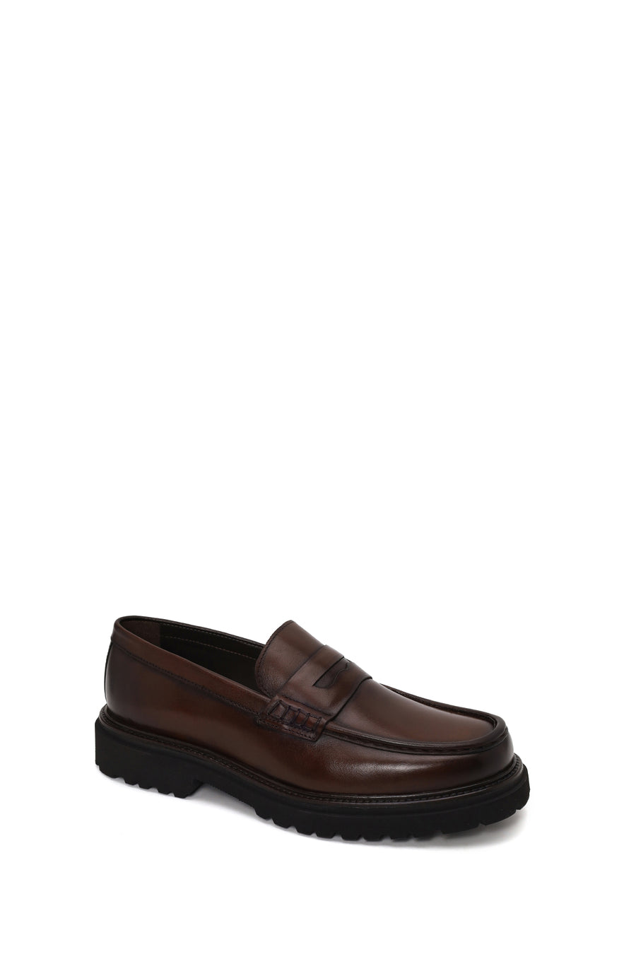 Erkek Kahverengi Deri Casual Loafer
