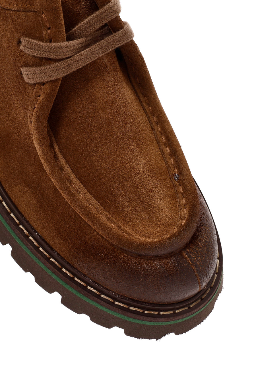 Men's Brown Lace-Up Suede Leather Casual Shoes