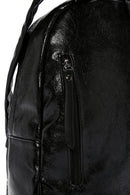 Women's Black Printed Backpack | Derimod