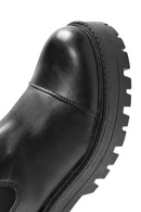 Women's Black Leather Chelsea Boots | Derimod