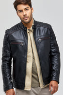 Jerebko Men's Leather Jacket | Derimod