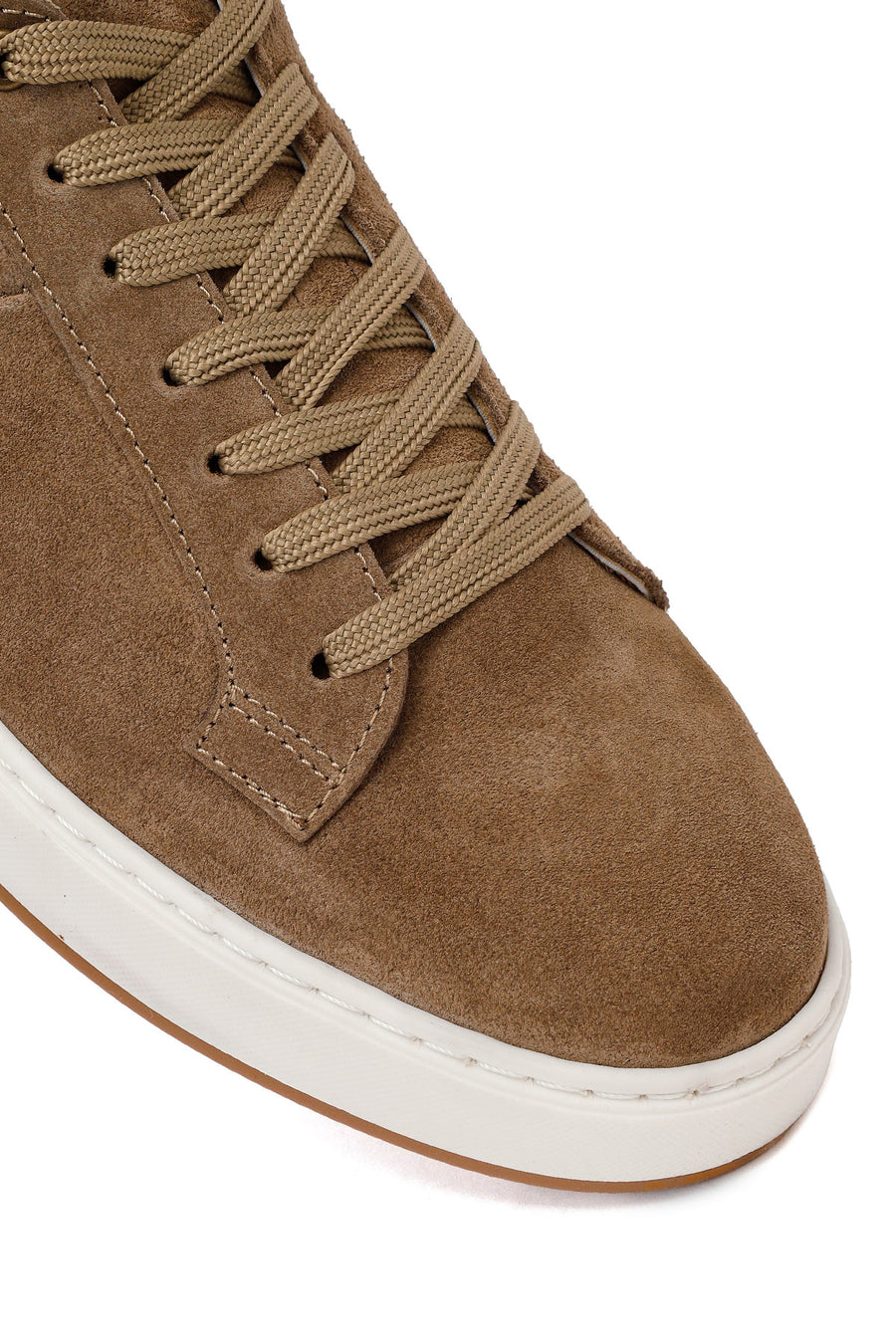 Male Beige Lace-up Suede Leather Sneaker