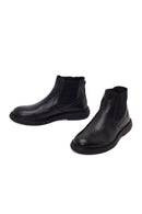 Male Black Leather Casual Chelsea Boots | Derimod