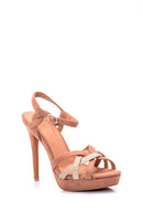 Women's Suede Heeled Shoes | Derimod