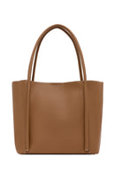 Women's Tan Patterned Shoulder Bag | Derimod