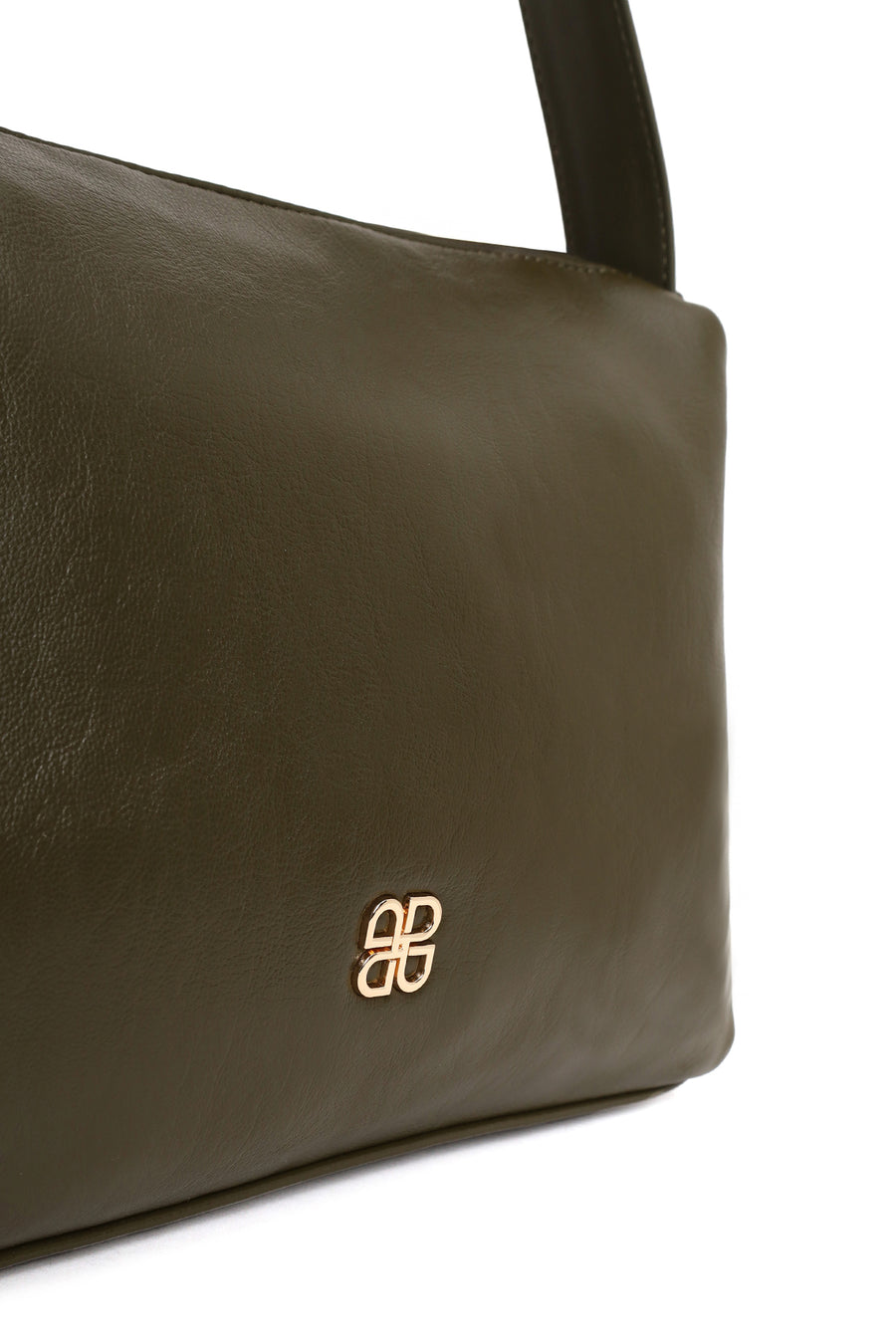 Woman Green Long-Strap Shoulder Bag