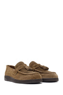 Erkek Taba Püsküllü Süet Deri Casual Loafer | Derimod