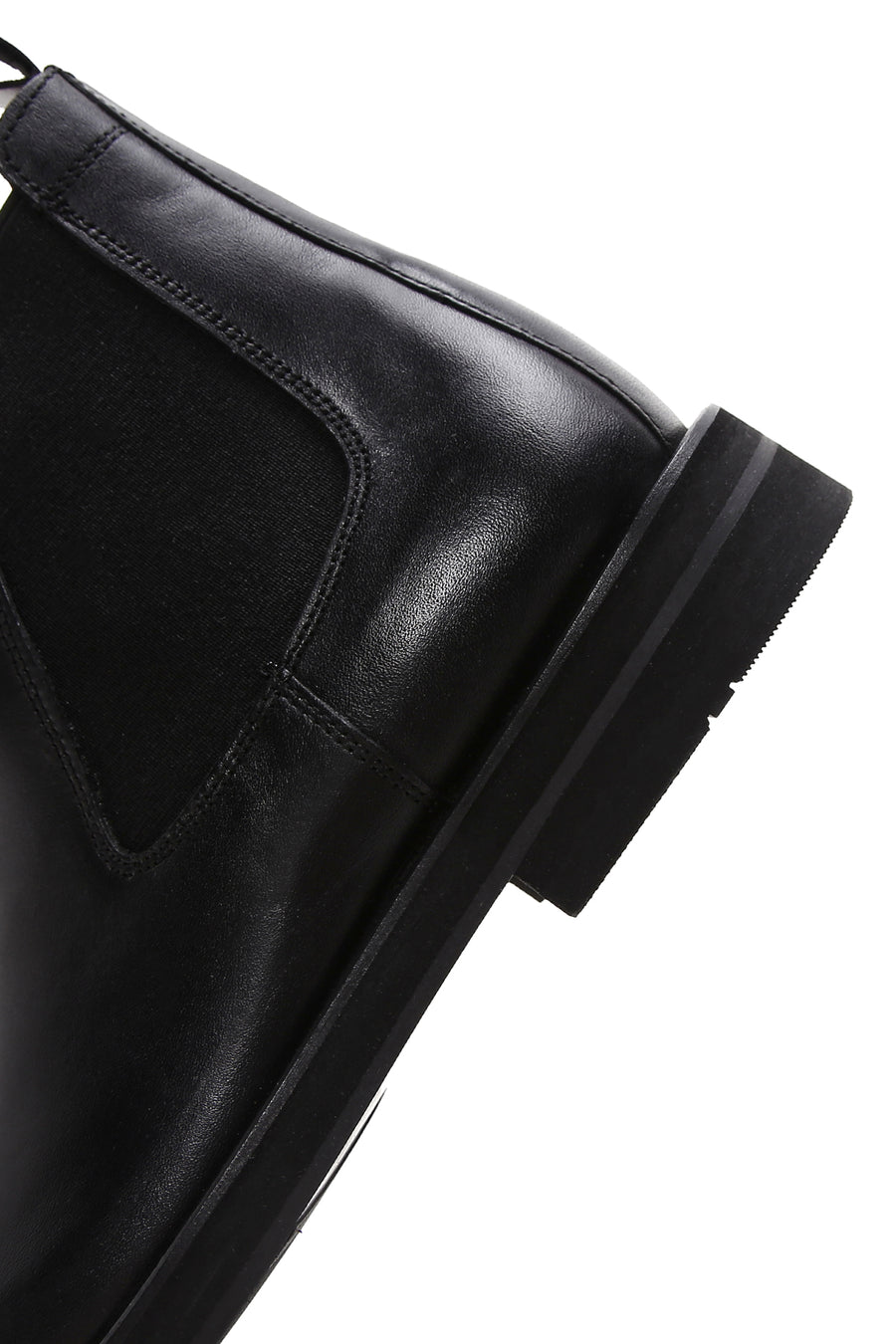 Male Black Leather Chelsea Boots