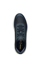 Geox Men's Navy Blue U Spherica A - Mesh + Nbk Synth Laced Fabric Sneakers | Derimod