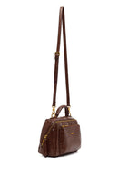 Woman Brown Long-Strap Crossbody Bag | Derimod