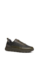 Geox Men's Green Spherica Lace-Up Sneakers | Derimod