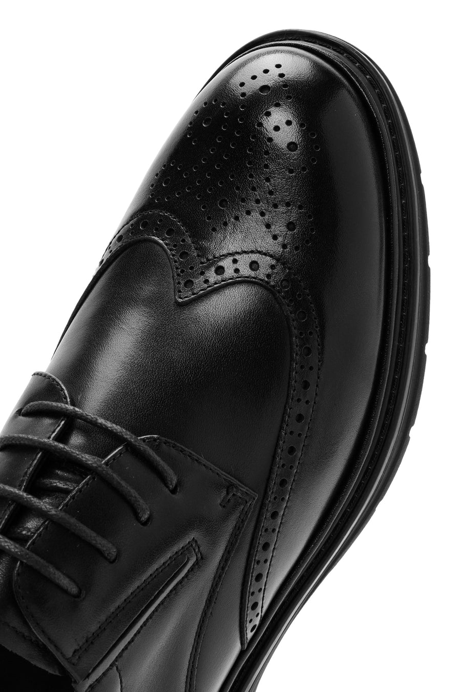 Derimod Fly Male Black Lace-Up Leather Casual Shoes