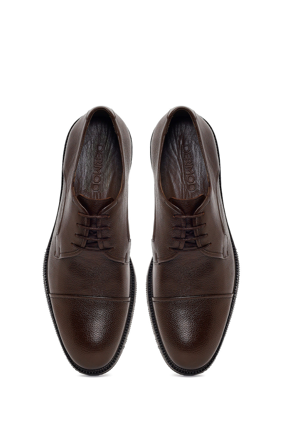 Male Brown Lace-up Leather Casual Shoes