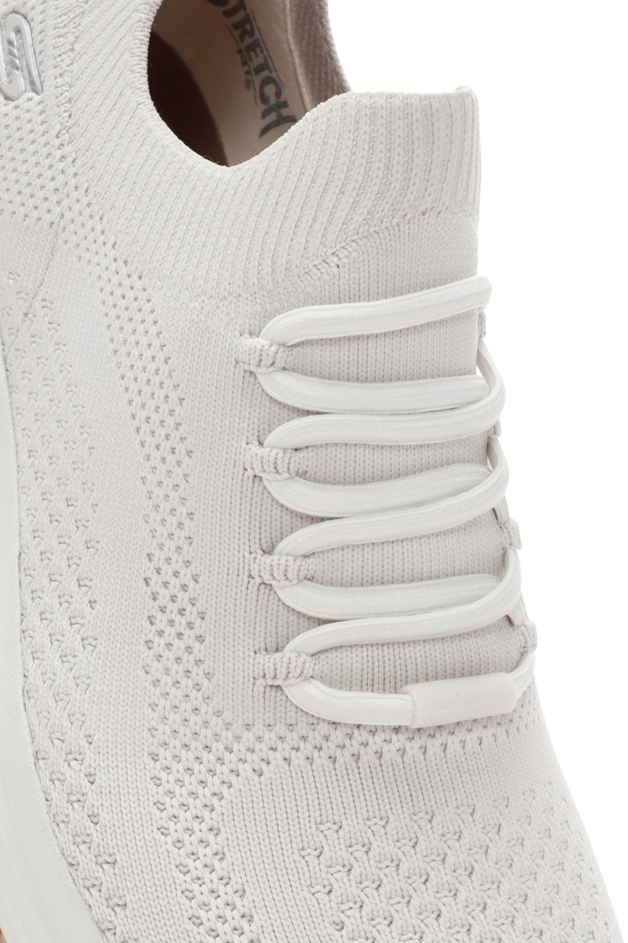 Skechers Women's White Bobs Sparrow 2.0 Allegianca C Lace-Up Sports Sneaker