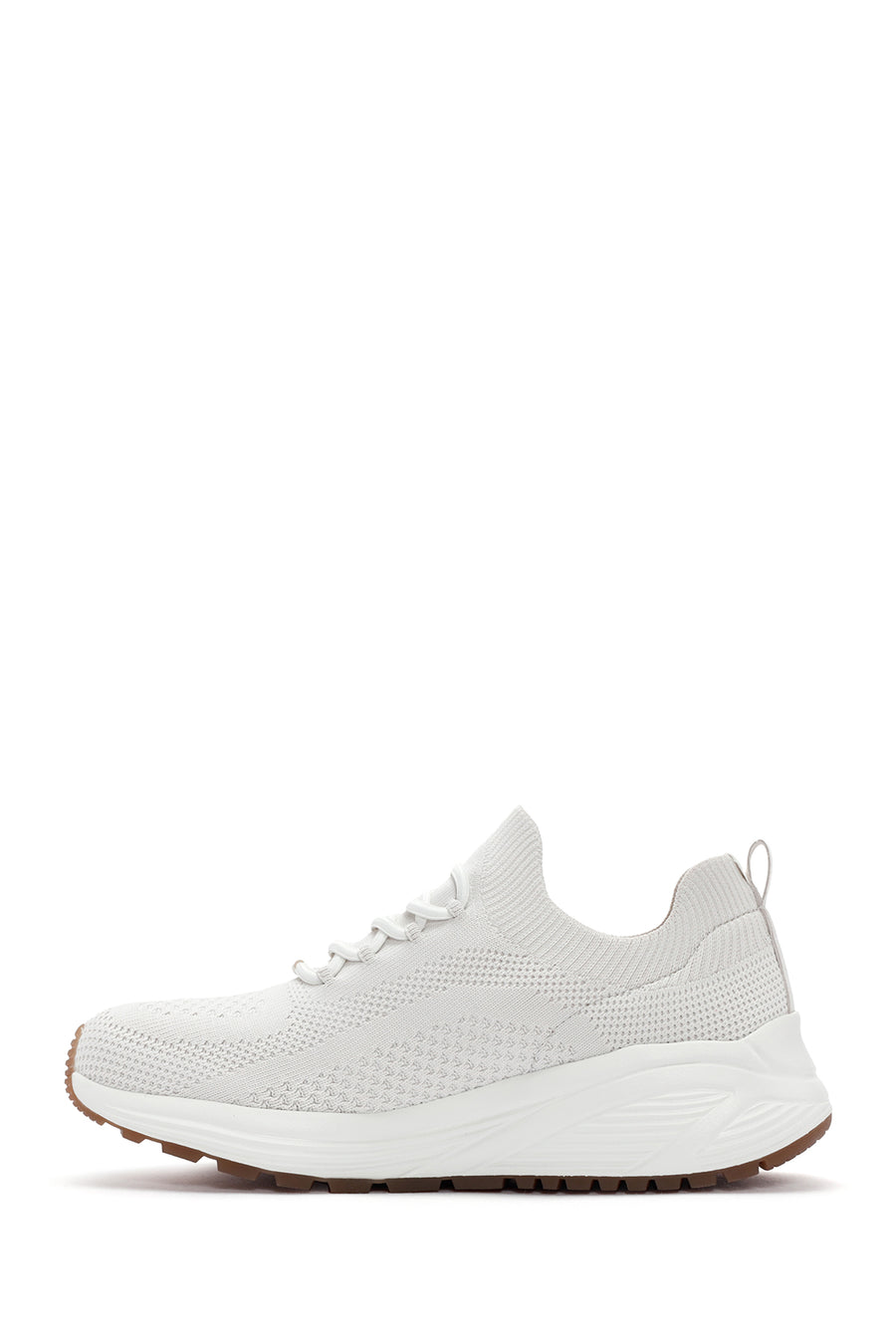 Skechers Women's White Bobs Sparrow 2.0 Allegianca C Lace-Up Sports Sneaker
