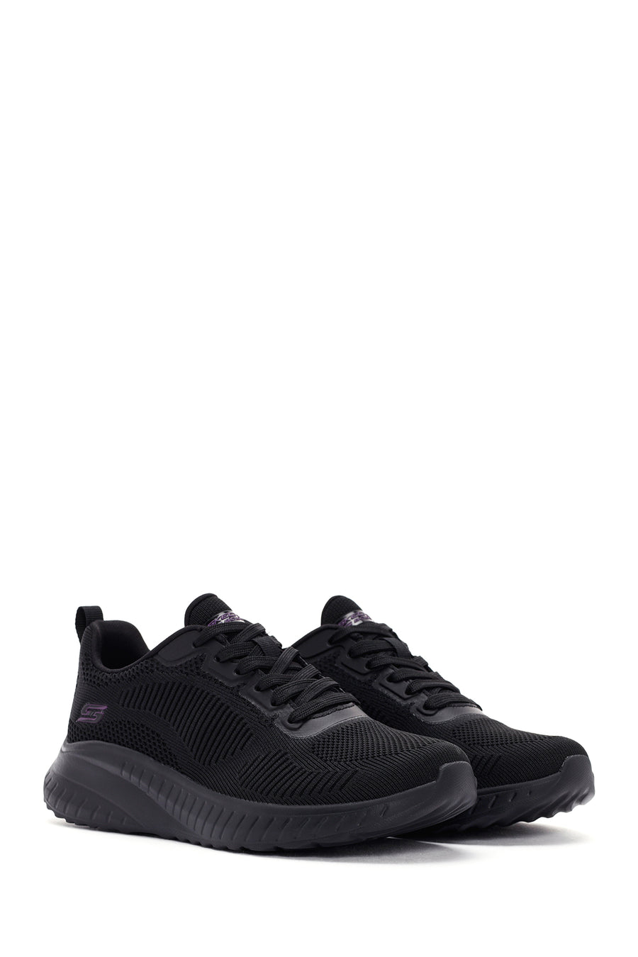 Skechers Kadın Siyah Bobs Squad Chaos - Face Off Bağcıklı Sneaker