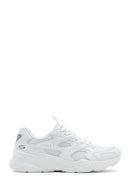 Skechers Women's White Bobs Bamina Lace-Up Chunky Sole Fabric Sneakers | Derimod