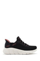 Skechers Women's Black Bobs B Flex - Fan Fav Chunky Sole Fabric Sneakers | Derimod