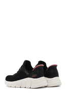Skechers Women's Black Bobs B Flex - Fan Fav Chunky Sole Fabric Sneakers | Derimod