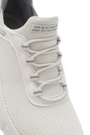 Skechers Women's White Bobs B Flex - Fan Fav Chunky Sole Fabric Sneakers | Derimod