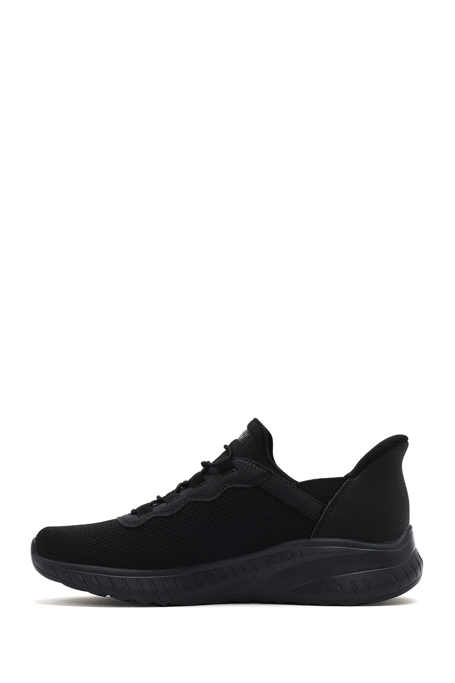 Skechers Erkek Siyah Bobs Squad Bağcıklı Kalın Tabanlı Kumaş Sneaker