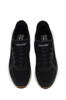 Skechers Men's Black Bobs Squad Lace-Up Chunky Sole Fabric Sneakers | Derimod