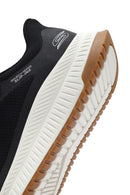 Skechers Men's Black Bobs Squad Lace-Up Chunky Sole Fabric Sneakers | Derimod