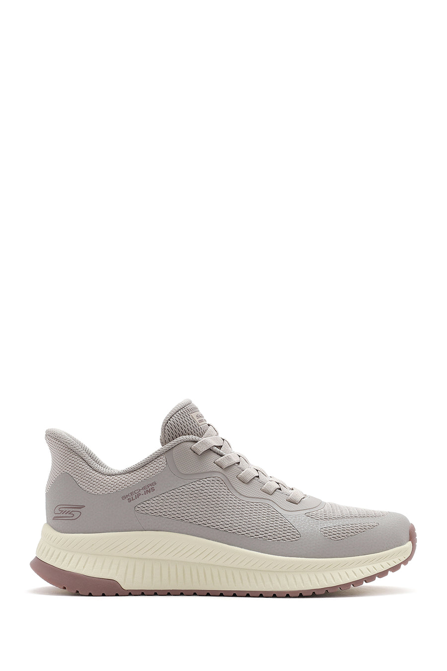 Skechers Men's Beige Bobs Squad 4 Lace-Up Chunky Sole Fabric Sneakers 118423 TPE | Derimod