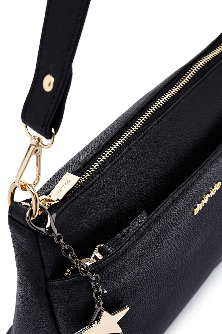 Women's Black Long Strap Accessory Handbag