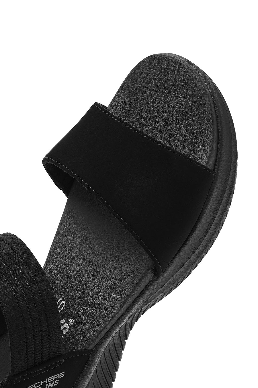 Skechers Women's Black Ultra Flex 3.0 - Summerville Chunky Sole Sandals