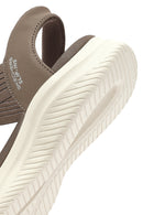 Skechers Women's Beige Ultra Flex 3.0 - Summerville Chunky Sole Fabric Sandals | Derimod