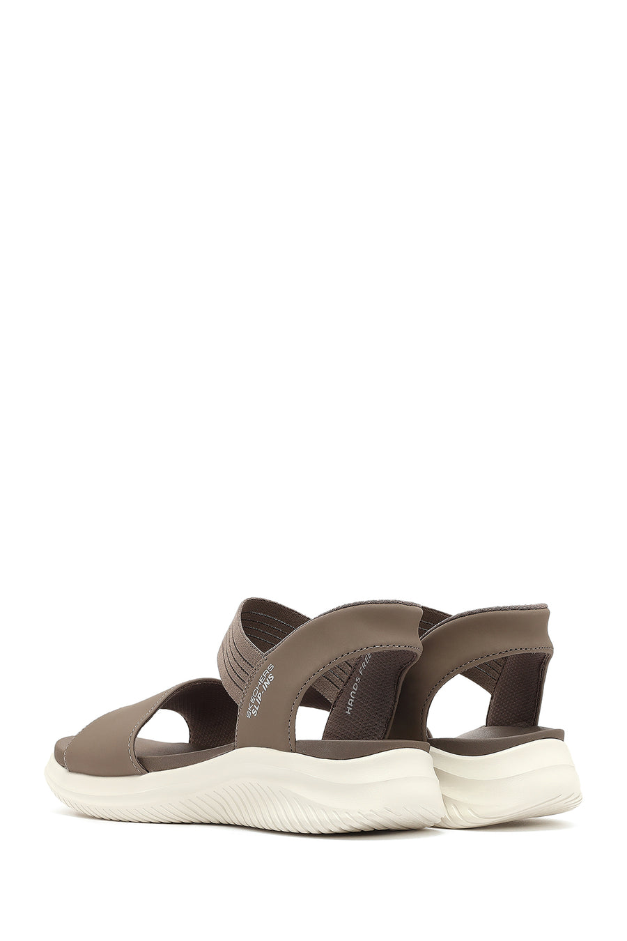 Skechers Women's Beige Ultra Flex 3.0 - Summerville Chunky Sole Fabric Sandals