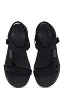 Skechers Women's Black D'lux Walker - Pretty Field Chunky Sole Sandal | Derimod