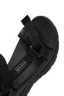 Skechers Women's Black D'lux Walker - Pretty Field Chunky Sole Sandal | Derimod