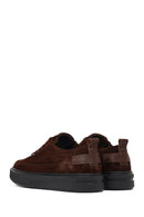 Men's Brown Lace-Up Chunky Sole Suede Leather Sneaker | Derimod