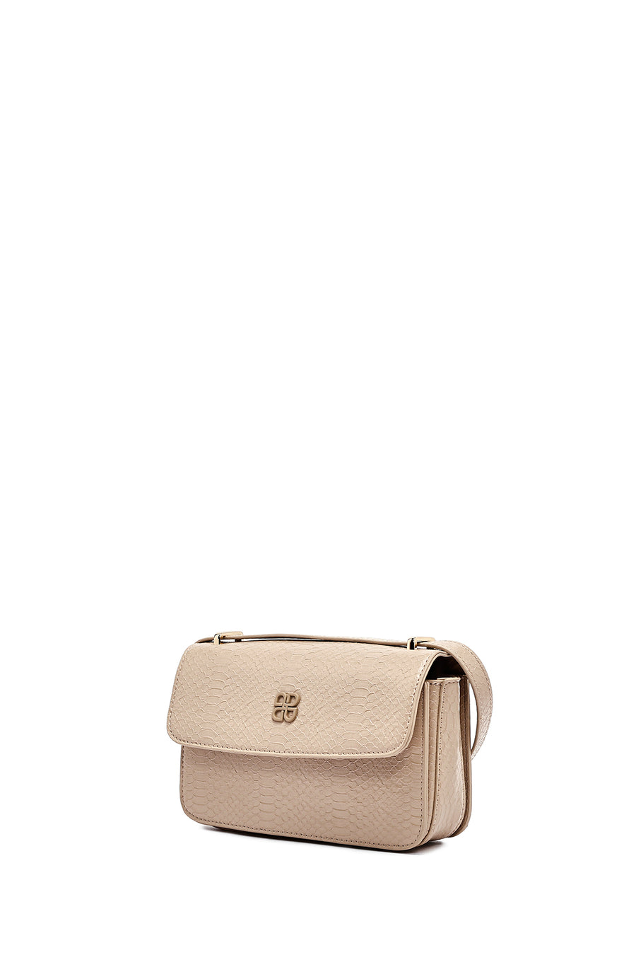 Women's Beige Printed Long Strap Crossbody Bag
