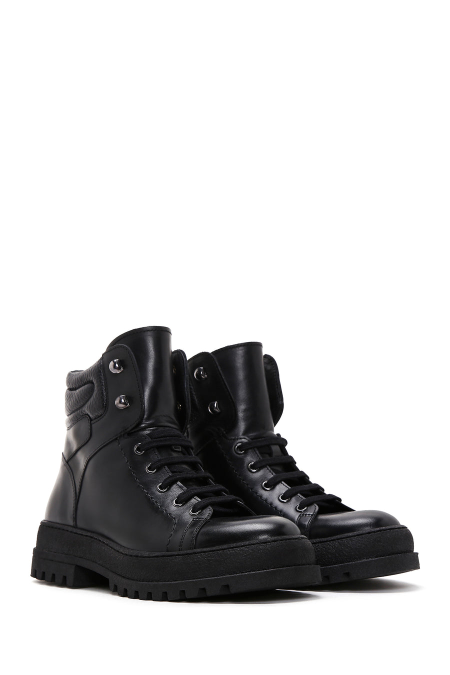 Men's Black Leather Boots