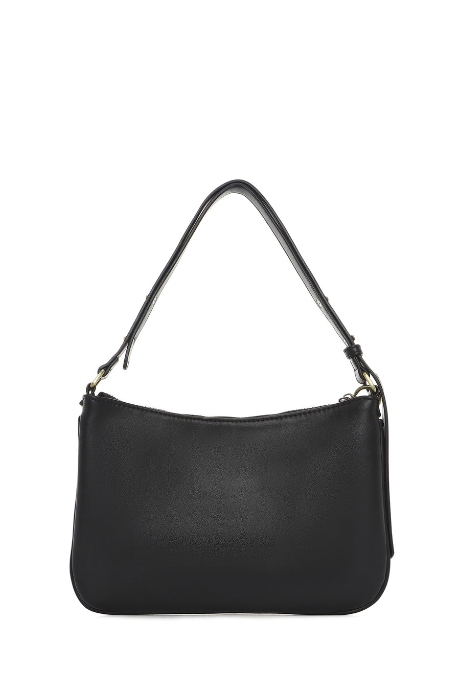 Women's Black Knitted Patterned Shoulder Bag