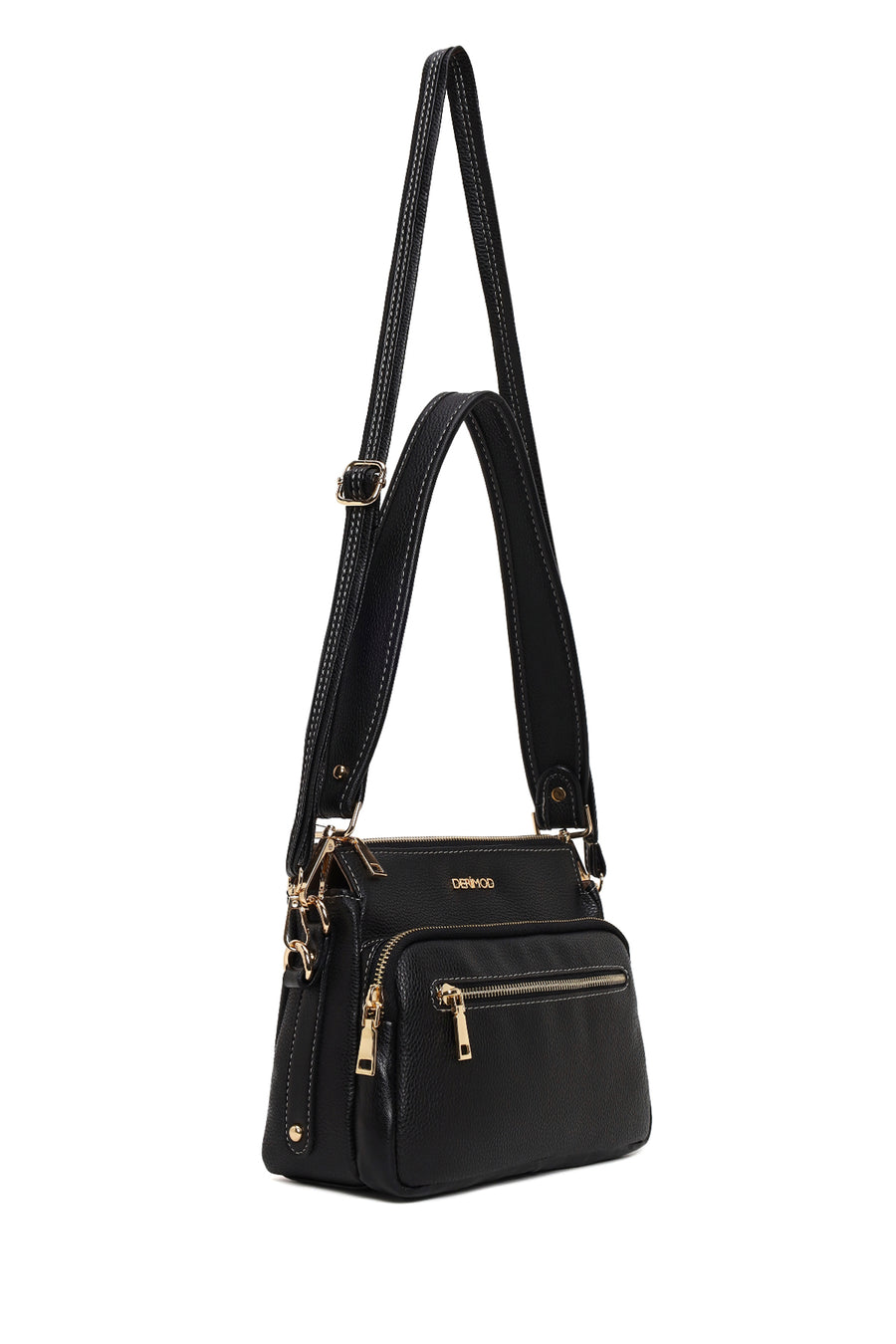 Woman Black Long Strap Shoulder Bag