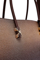 Woman Brown Long-Strap Printed Shoulder Bag | Derimod