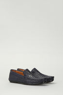Men's Navy Blue Leather Shoes | Derimod