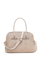 Women's Cream Long Strap Classic Handbag | Derimod